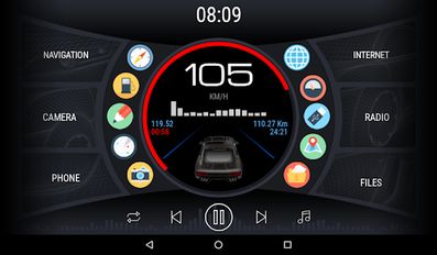 Скачать русскую Curve - theme for CarWebGuru launcher на Андроид бесплатно по ссылке на apk