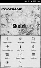 Скачать полную Poweramp Sketch Skin на Андроид бесплатно по прямой ссылке на apk
