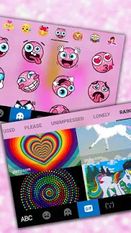 Скачать русскую тема для клавиатуры Pink Glisten Unicorn Cat на Андроид бесплатно по ссылке на файл apk