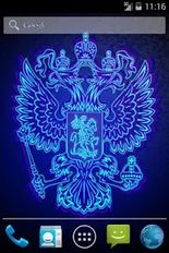 Скачать разблокированную Неоновый 3D Герб России на Андроид бесплатно по ссылке на apk