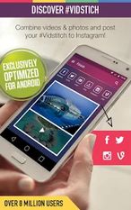 Скачать разблокированную Vidstitch Pro - Video Collage на Андроид бесплатно по прямой ссылке на apk